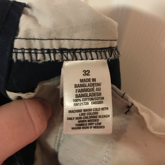 Aeropostale men’s navy blue flat front shorts 32 - Picture 5 of 5